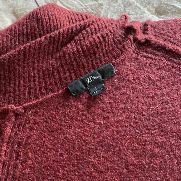 J-Crew Red Cashmere Turtleneck - Picture 2 of 2